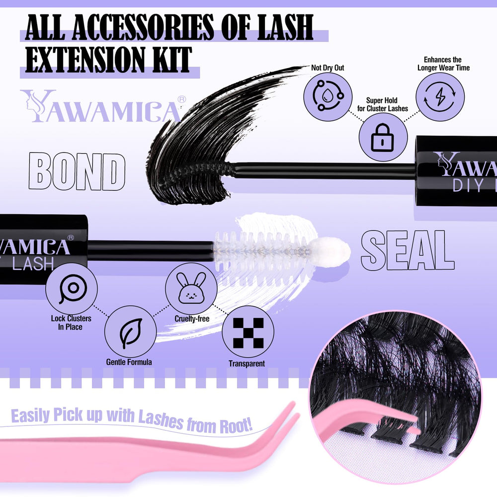Yawamica lash tweezers capture precise placement for comfortable, beginner-friendly DIY lash applications.