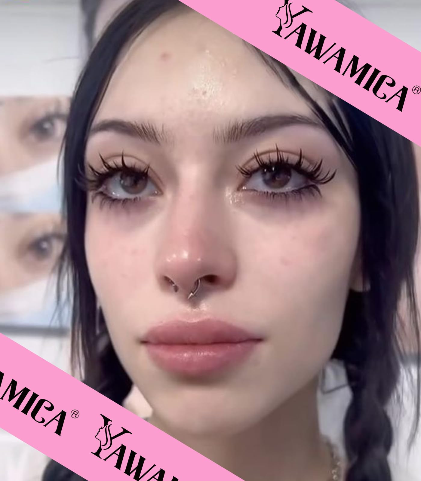 Yawamica 20mm long lashes provide bold, voluminous eyes