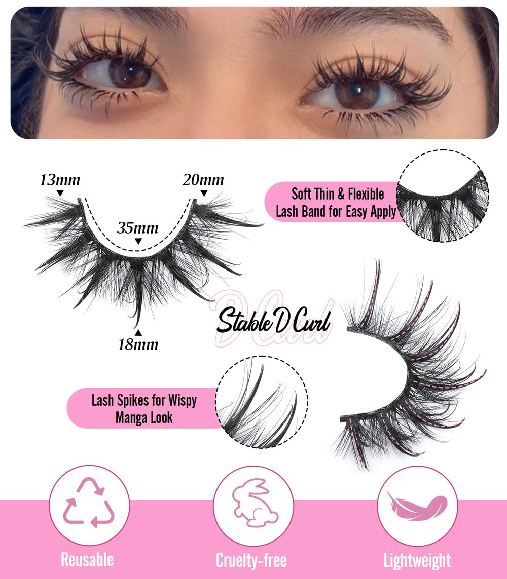 Yawamica strip lashes blend naturally for a seamless volume look