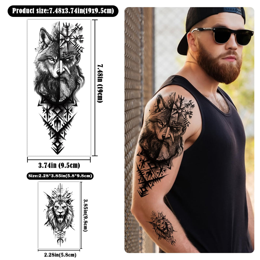 Yazhiji Valknut tattoo design suitable for bold Viking cosplay