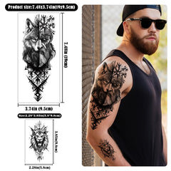 Yazhiji Valknut tattoo design suitable for bold Viking cosplay