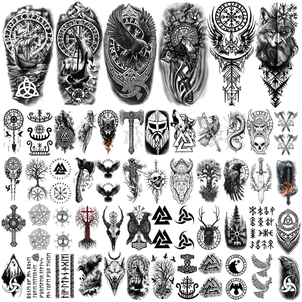 Yazhiji Yggdrasil tattoo design for cosplay and festival outfits