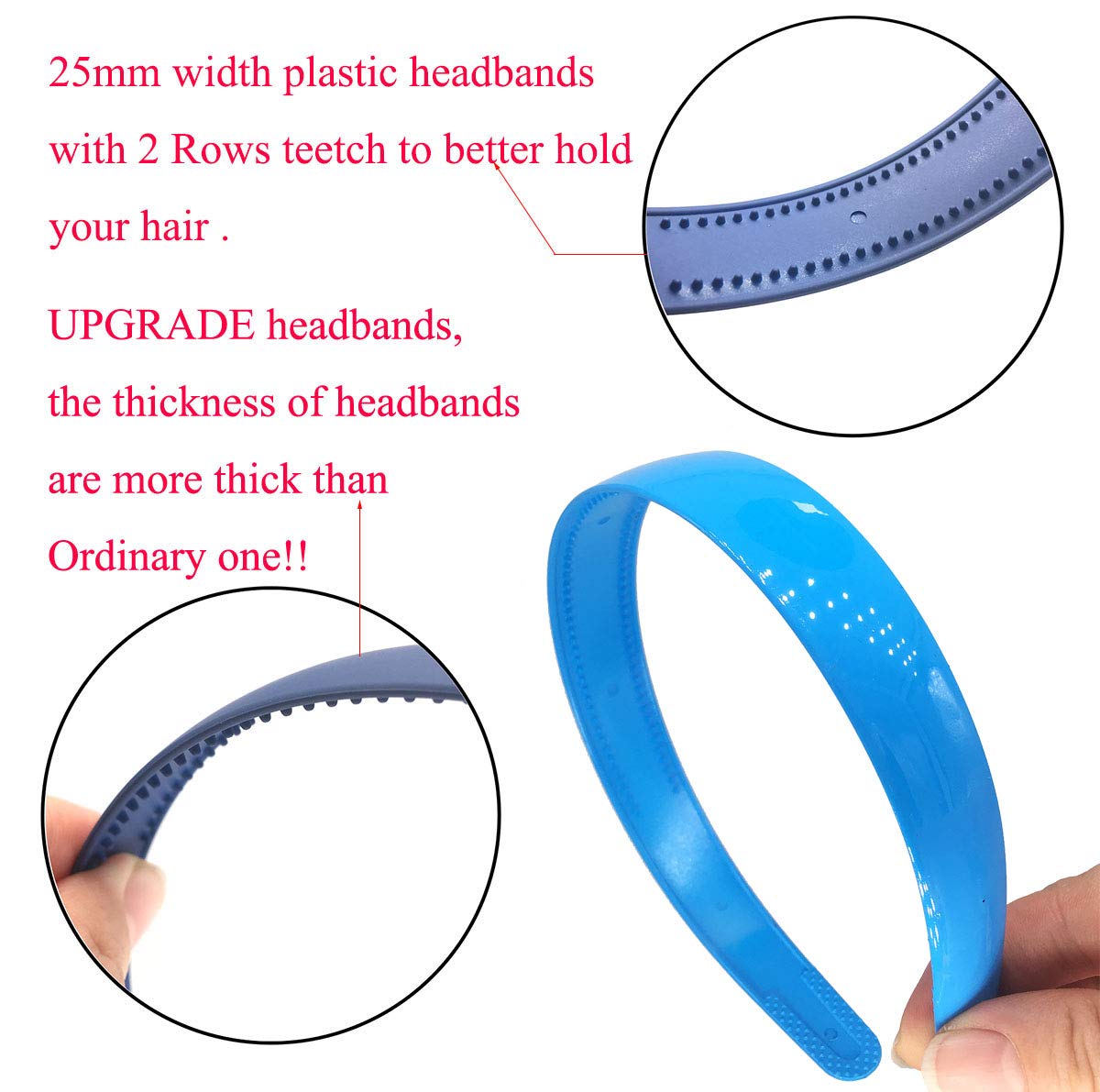 Yazon headbands colorful packaging demonstrates safe, moisture-protective packaging.