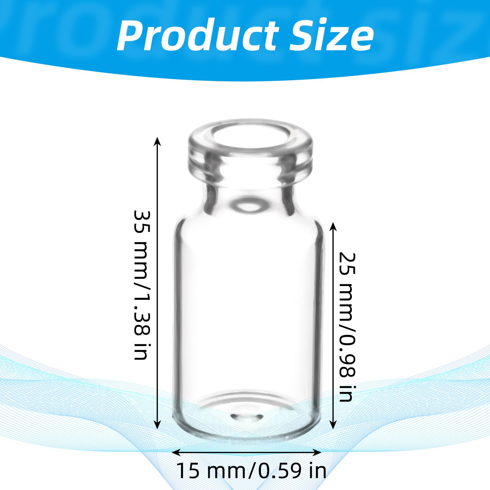 YBEATY sealed injection port vial demonstrates leak-proof design for on-the-go samples.