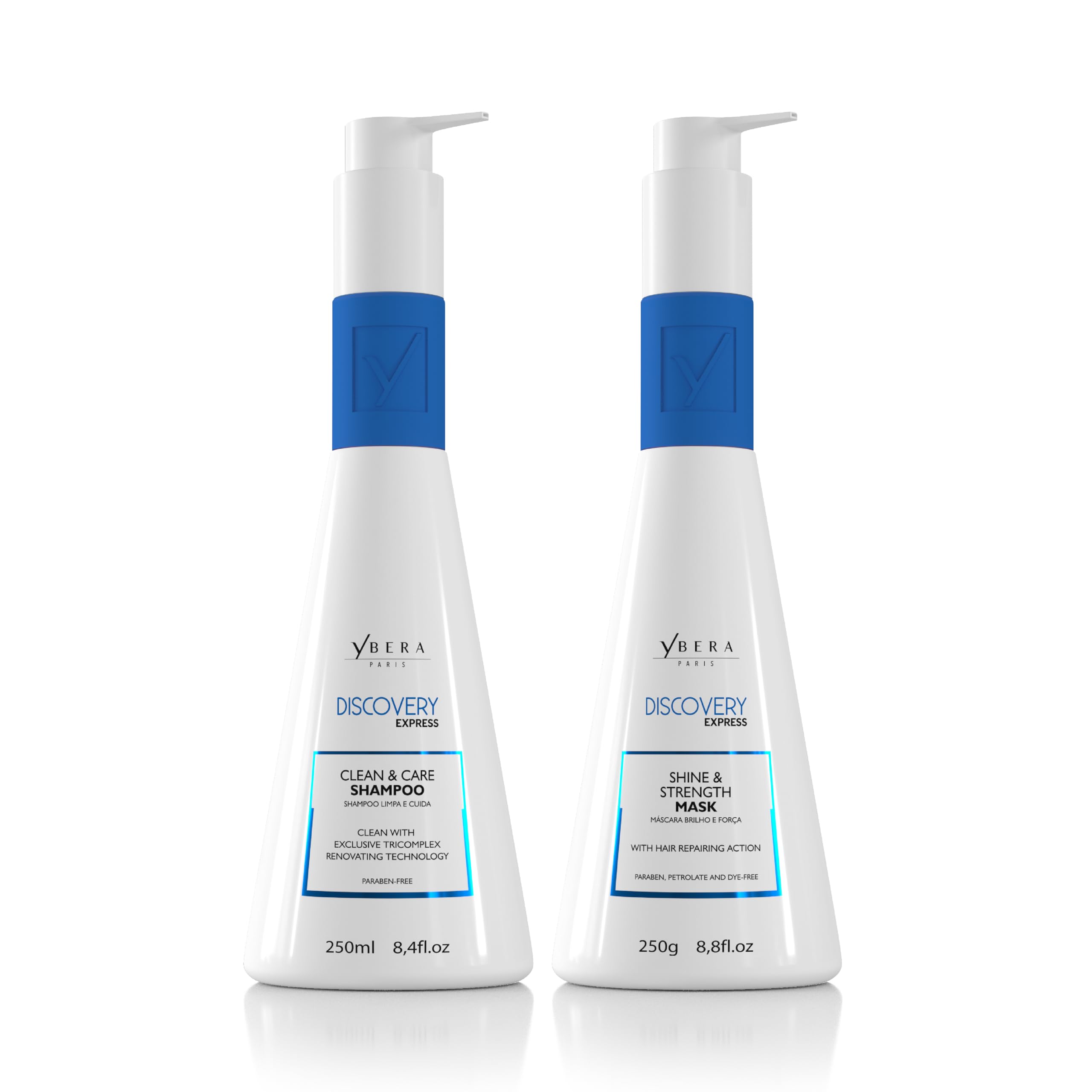 YBERA PARIS Discovery Home Care Express bottle front for extended smoothing results.