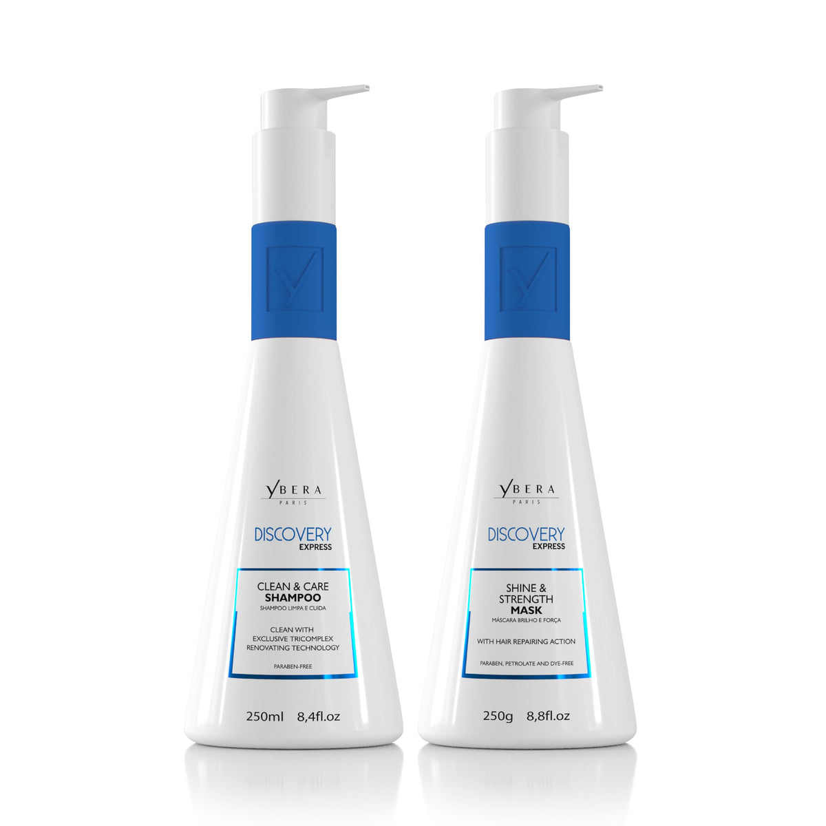 YBERA PARIS Discovery Home Care Express bottle front for extended smoothing results.