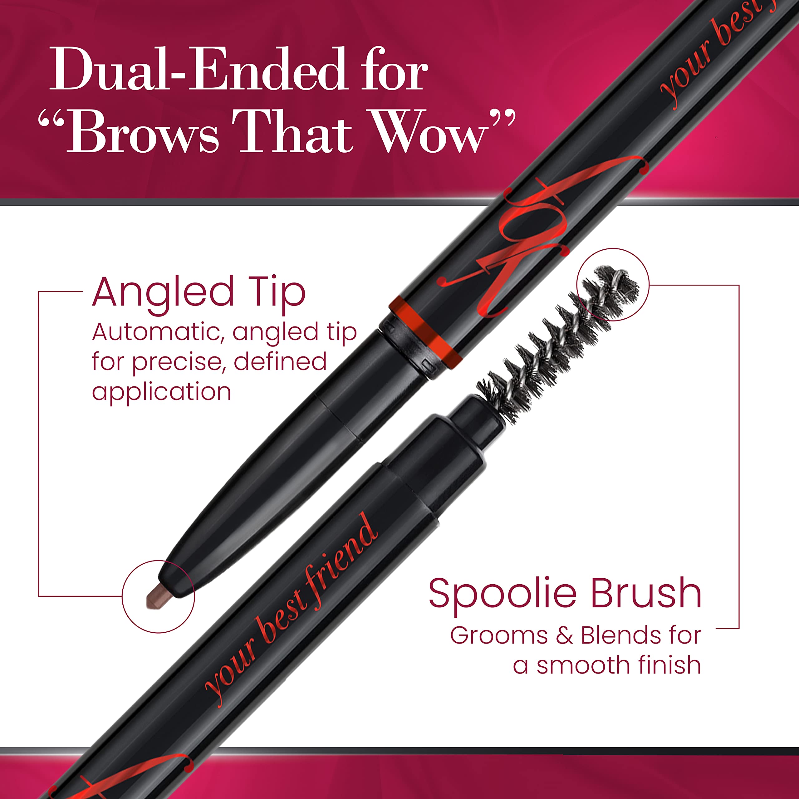 YBF Beauty Eyebrow Pencil universal shades adapt to hair color and skin tone.
