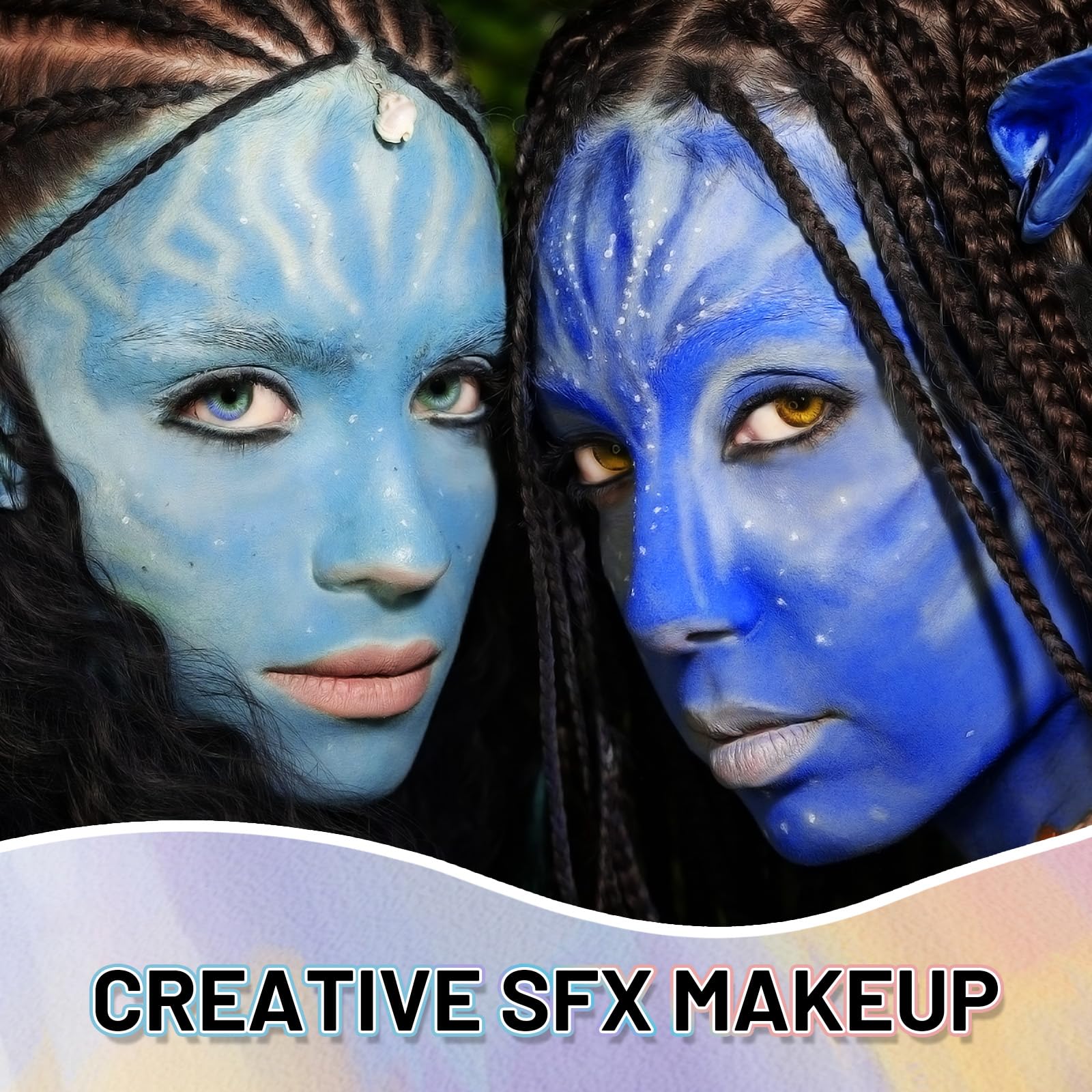 YBUETE multi-occasion face body paint for cosplay, sports events