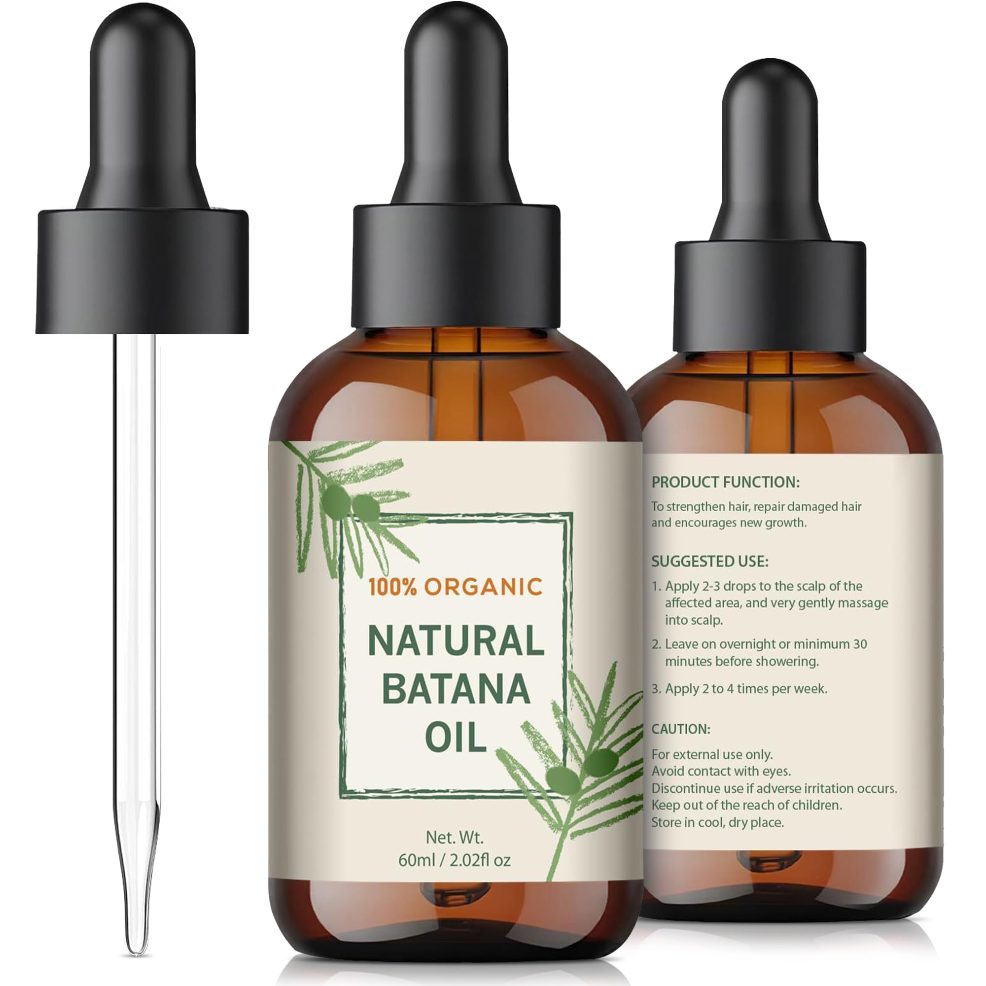 YBW Batana Oil para reparación de puntas, reduce la fragilidad de las hebras.