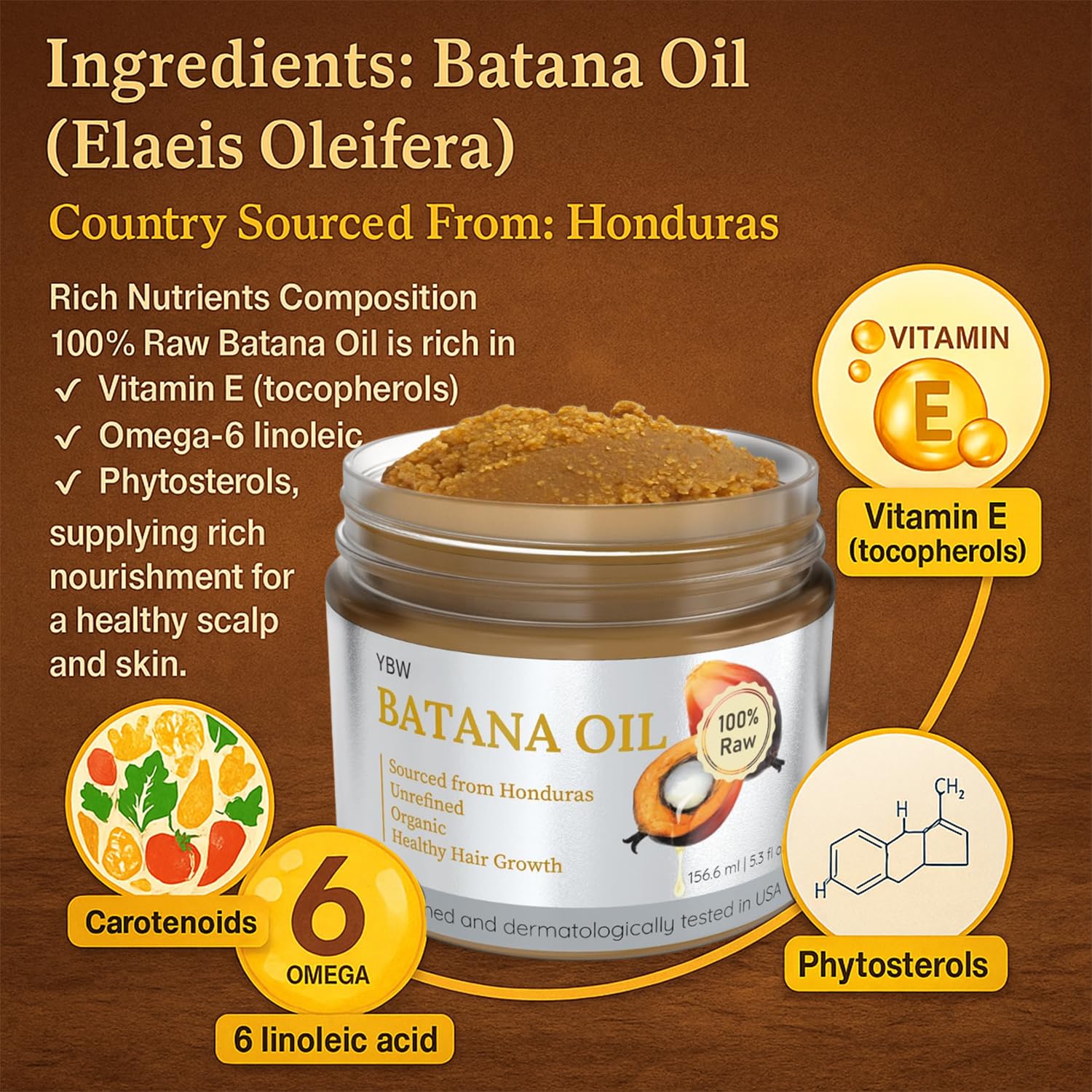 YBW Batana Oil delivers smooth, tangle-free hair while preventing damage.