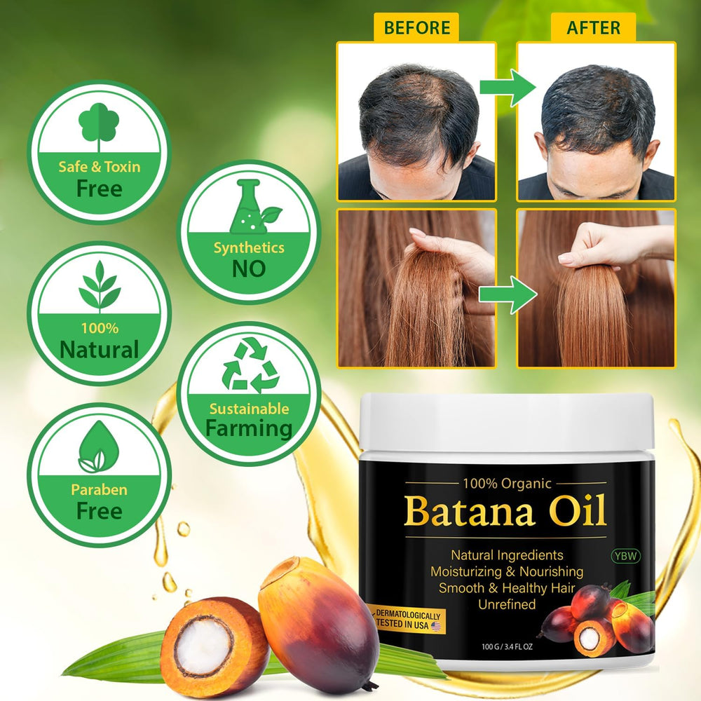 YBW Raw Batana Oil leave-in use offers versatile conditioning.