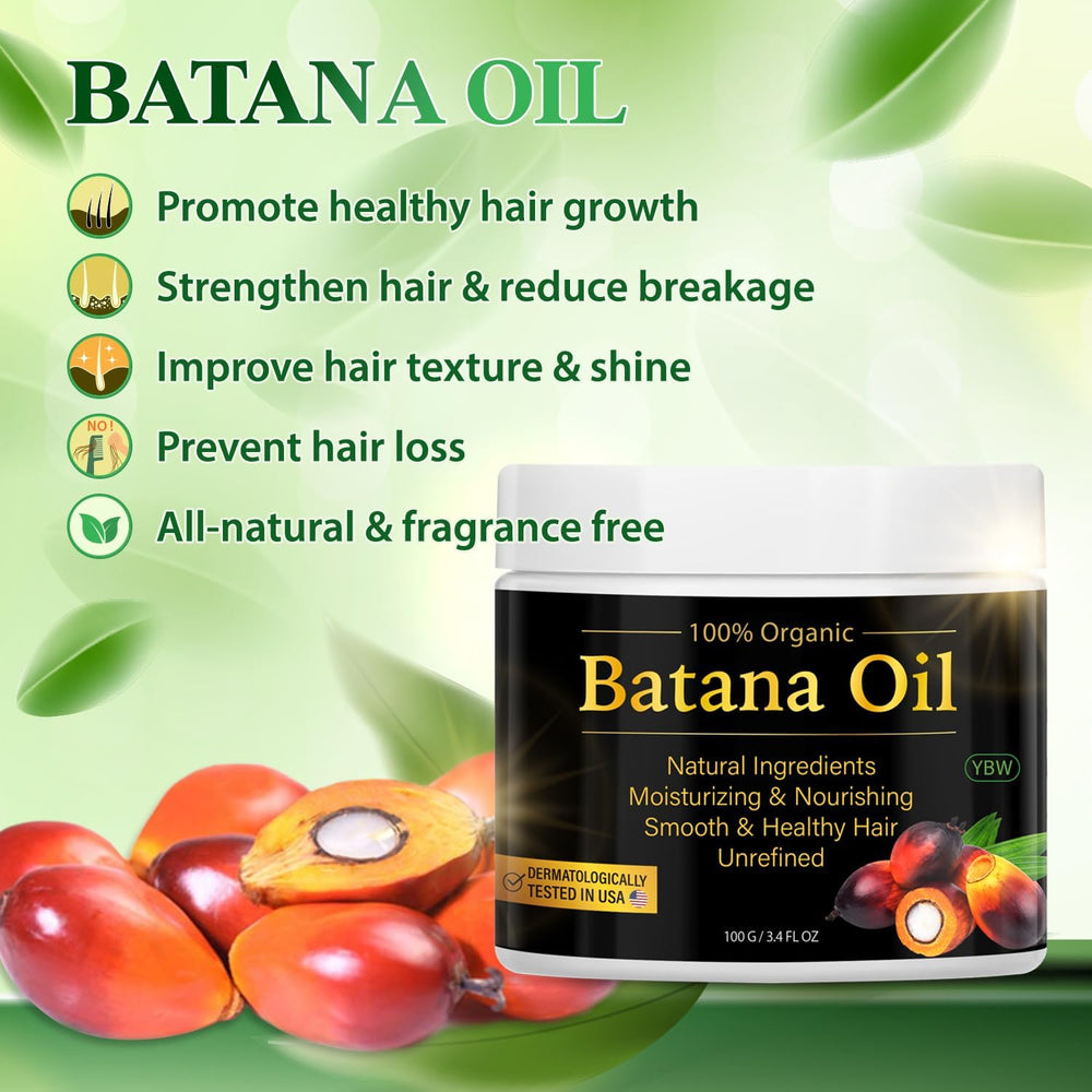 YBW Raw Batana Oil from Honduras highlights sustainable sourcing and plant-based care.