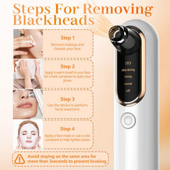 Yccu Blackhead Remover Vacuum 4 modes display for skin type selection