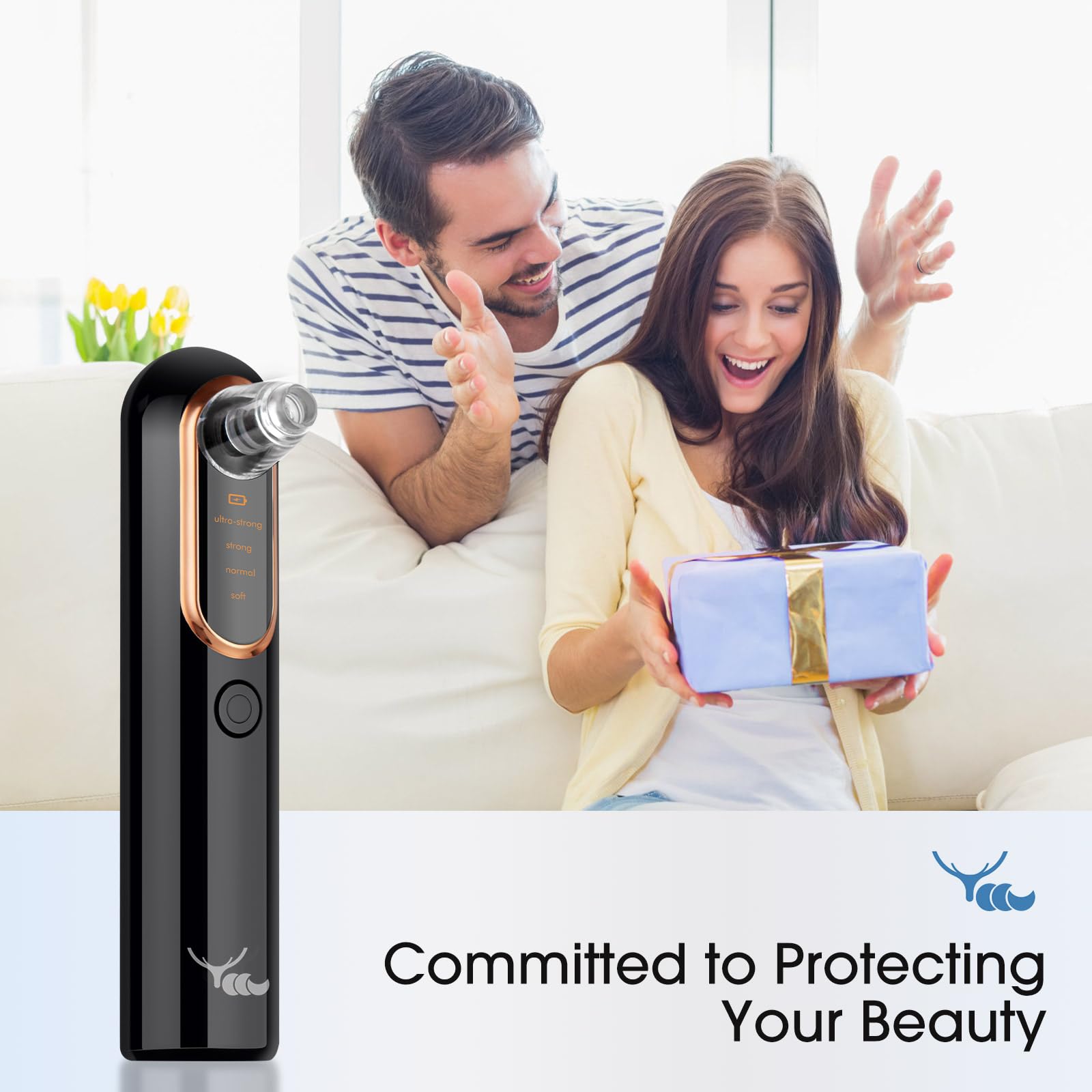 Yccu blackhead remover vacuum gift-ready box makes a thoughtful skincare gift.