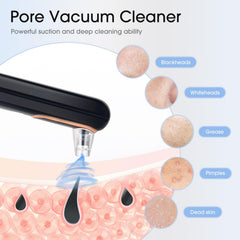 Yccu blackhead remover vacuum in use on the face illustrates gentle yet effective pore cleansing.