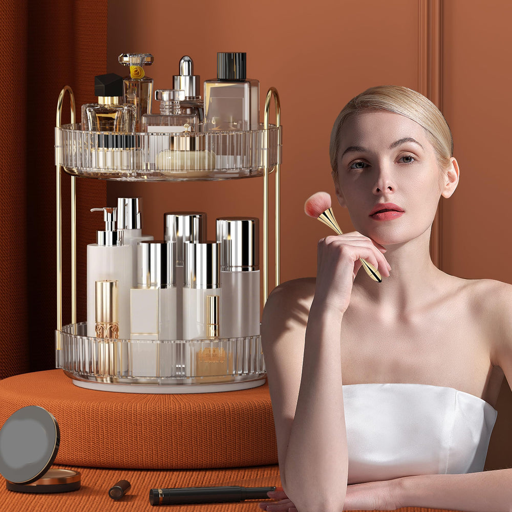 YCIA&DONE checkered-tray luxury texture adds premium vanity appeal