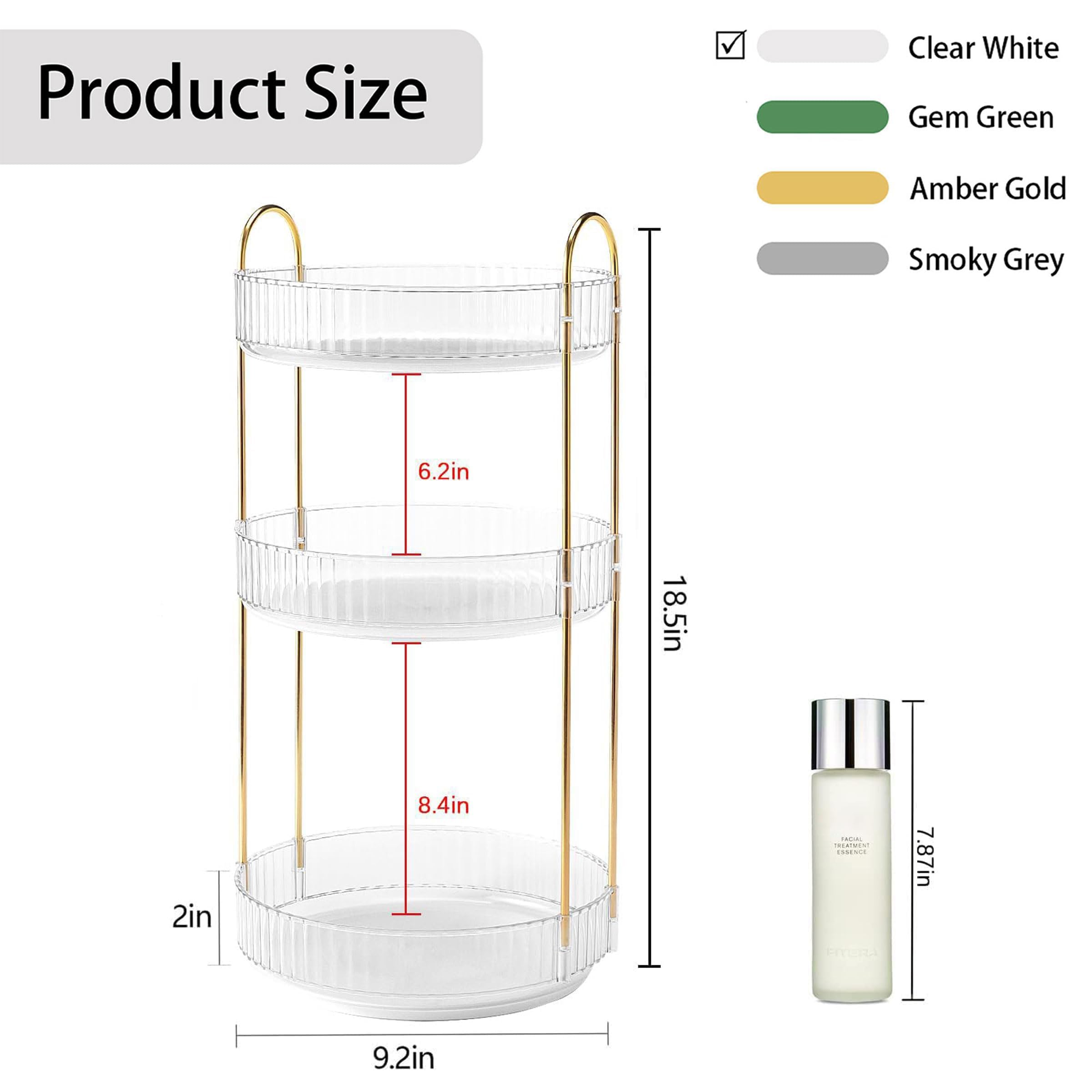 YCIA&DONE three tier assembly saves counter space and boosts storage capacity