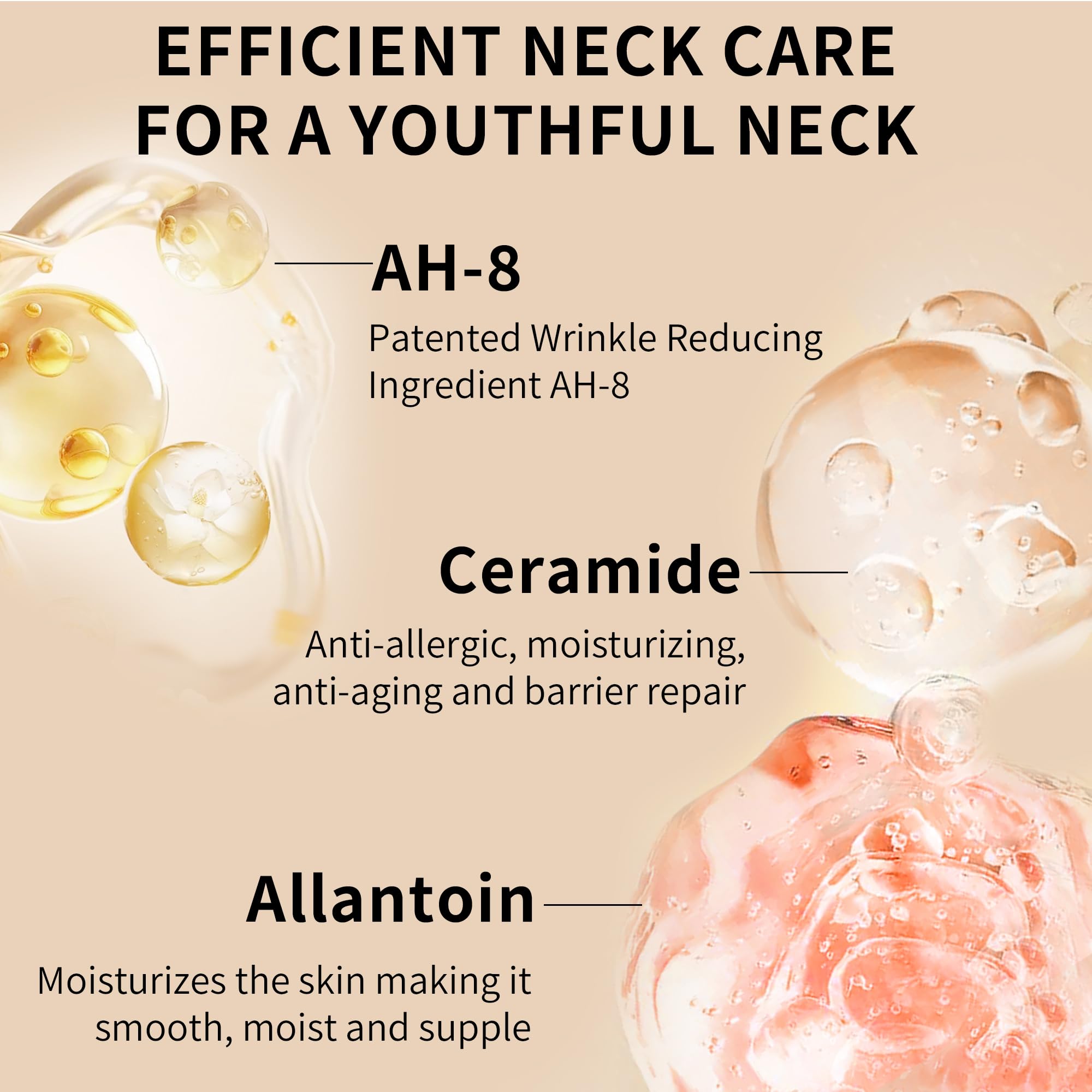 Ycz AH-8 neck chest application shot demonstrates multi-area firming benefits.