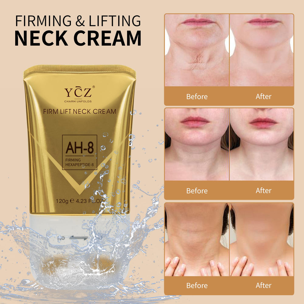 Ycz AH-8 neck cream pump dispenser enables convenient targeted firming application.