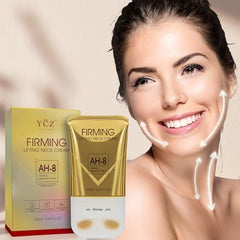 Ycz AH-8 cream texture swirl suggests smooth, hydrating formula for crepey skin.