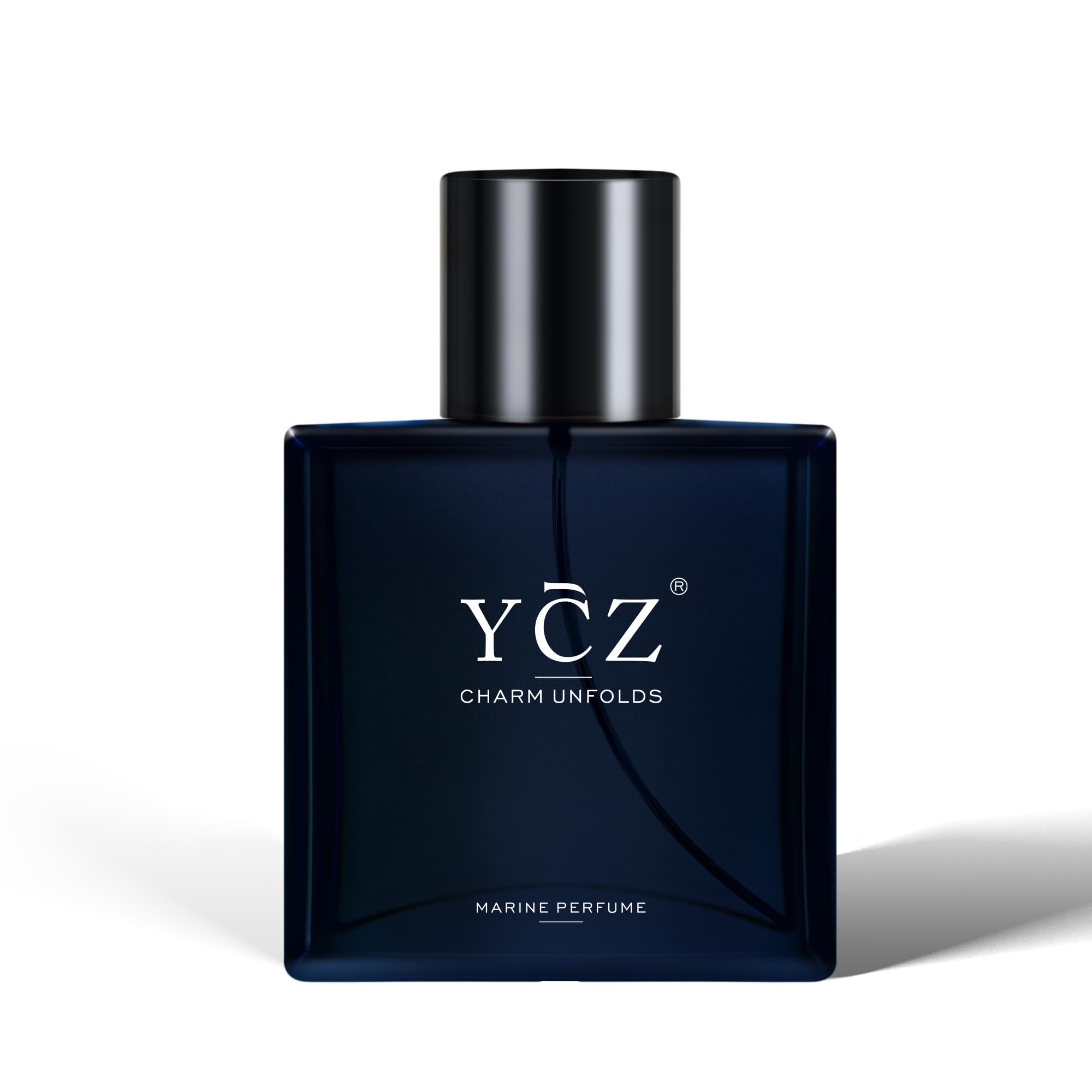Ycz Charm marine bottle front view for daily wear and confidence.