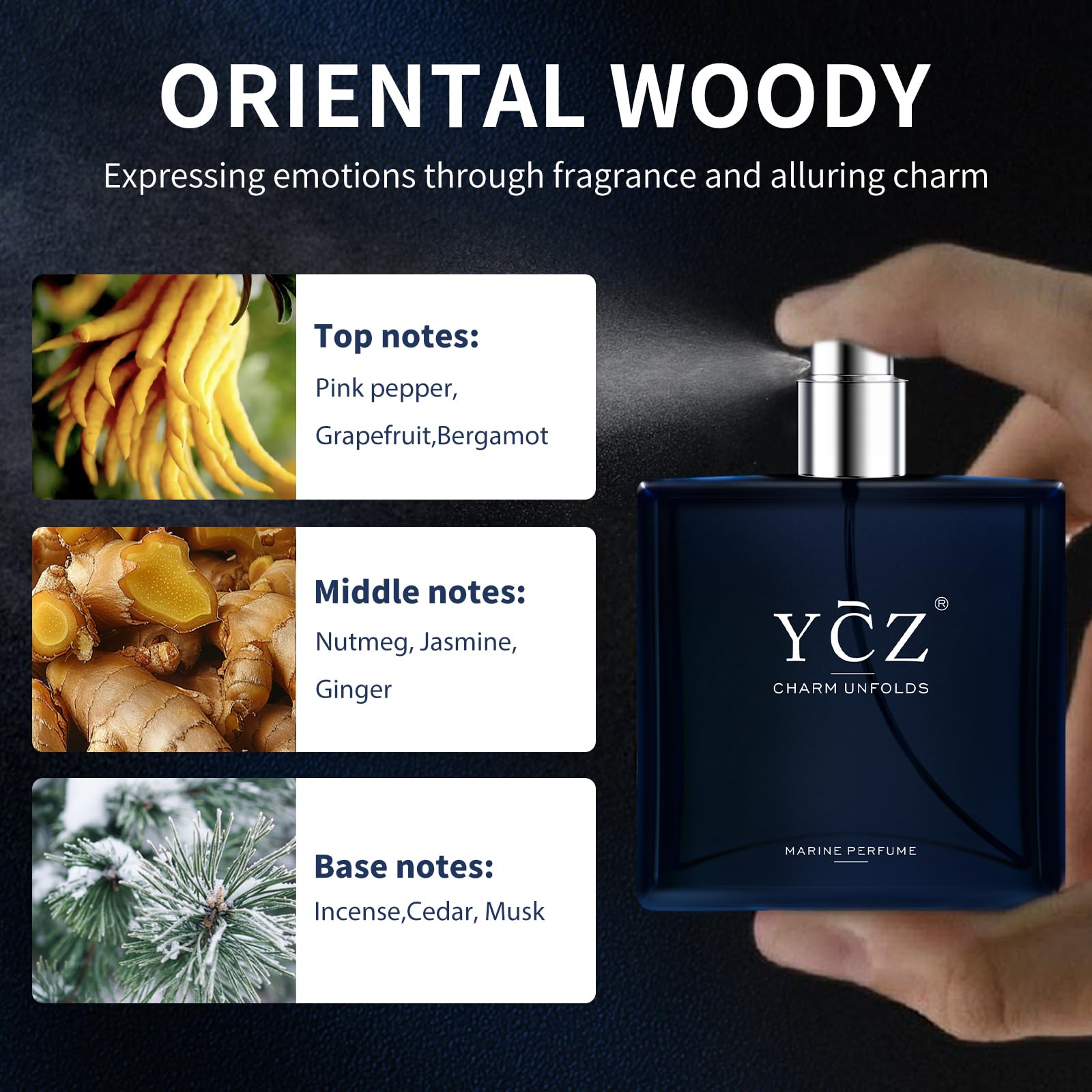 Ycz Charm packaging detail zoom focuses on premium packaging and safe ingredients.