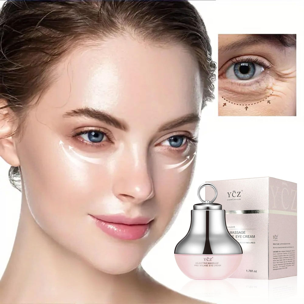 Ycz device in use demonstrates gentle vibration for eye massage