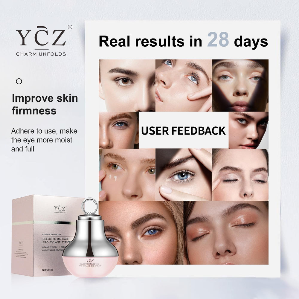 Ycz eye cream texture closeup highlights light, refreshing feel
