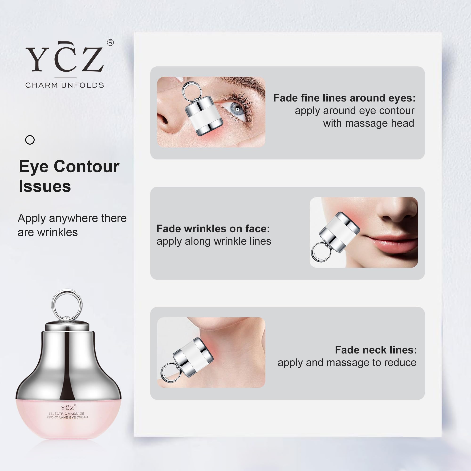 Ycz moisturized eye area after use demonstrates hydration benefits
