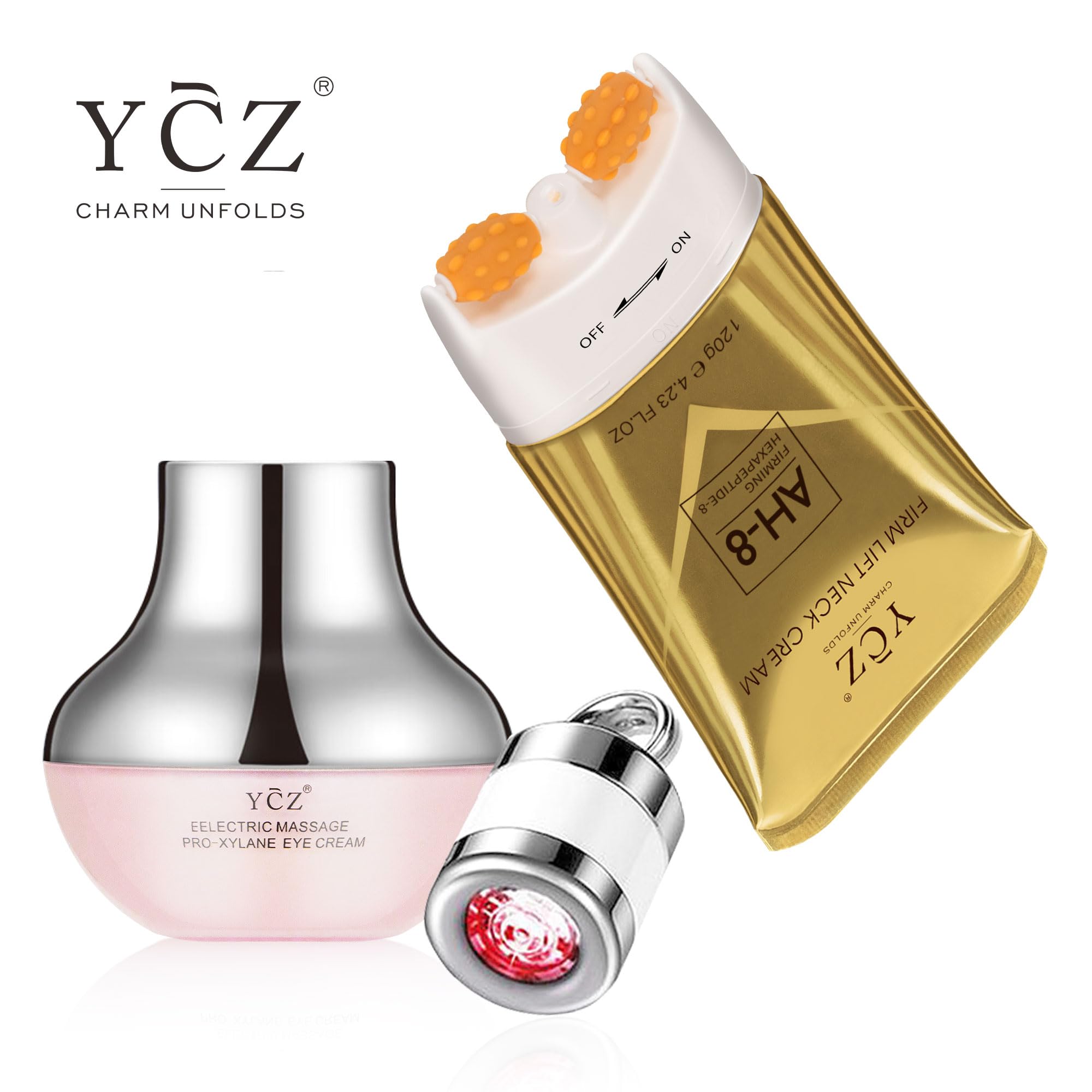 Ycz before-after comparison image shows tightened appearance and smoother contours.