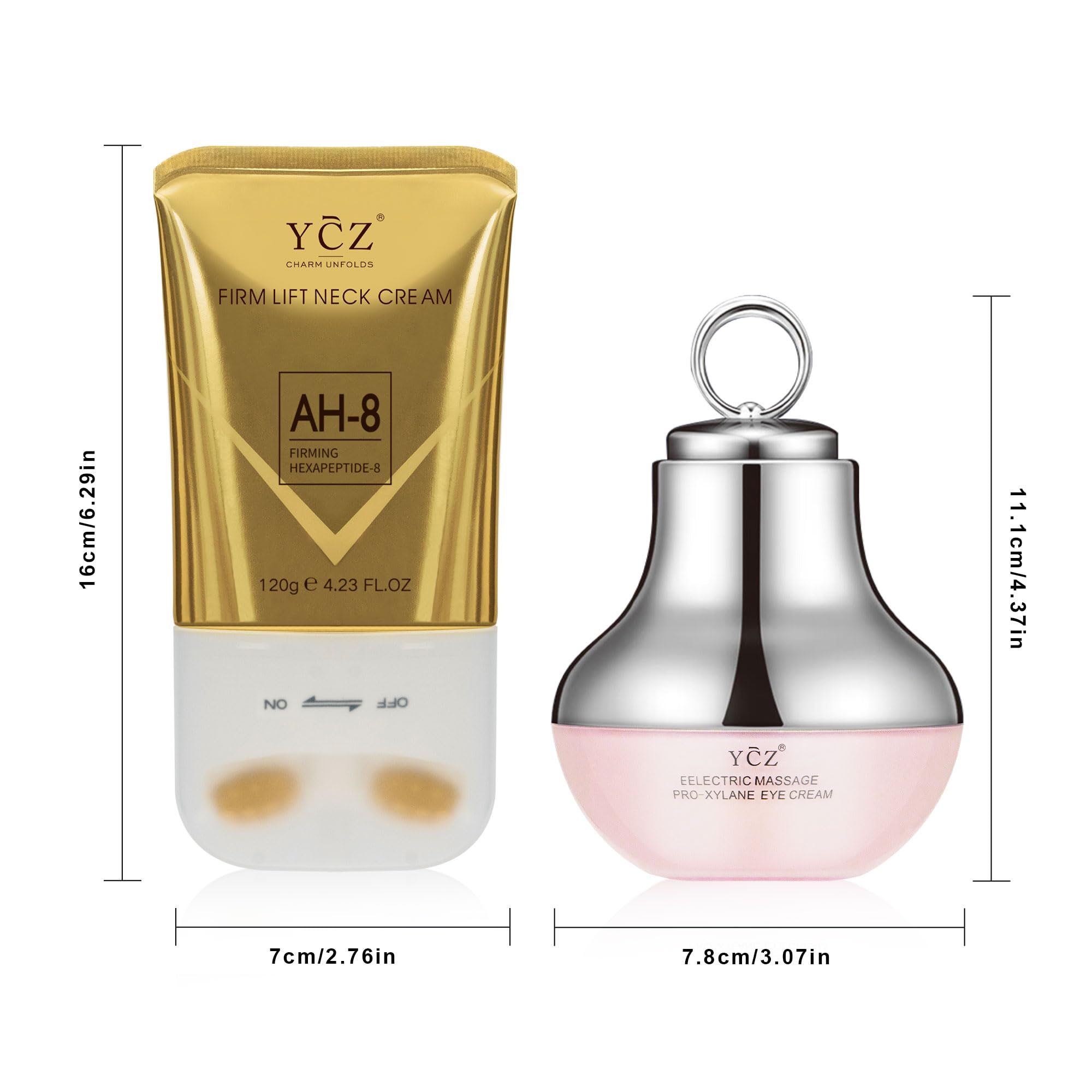 Ycz daily routine setup featuring Neck-Eye Care to inspire self-care rituals.