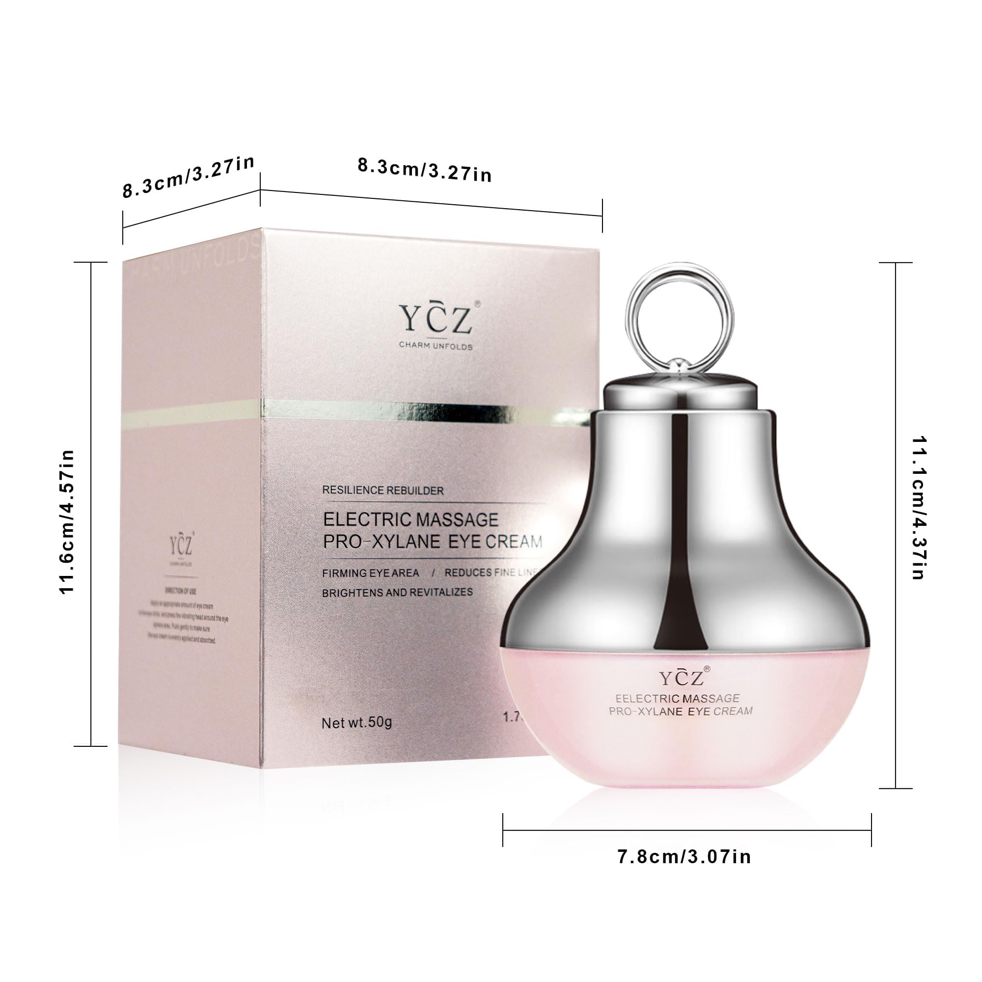 Ycz subtle eye glow after use indicates renewed brightness