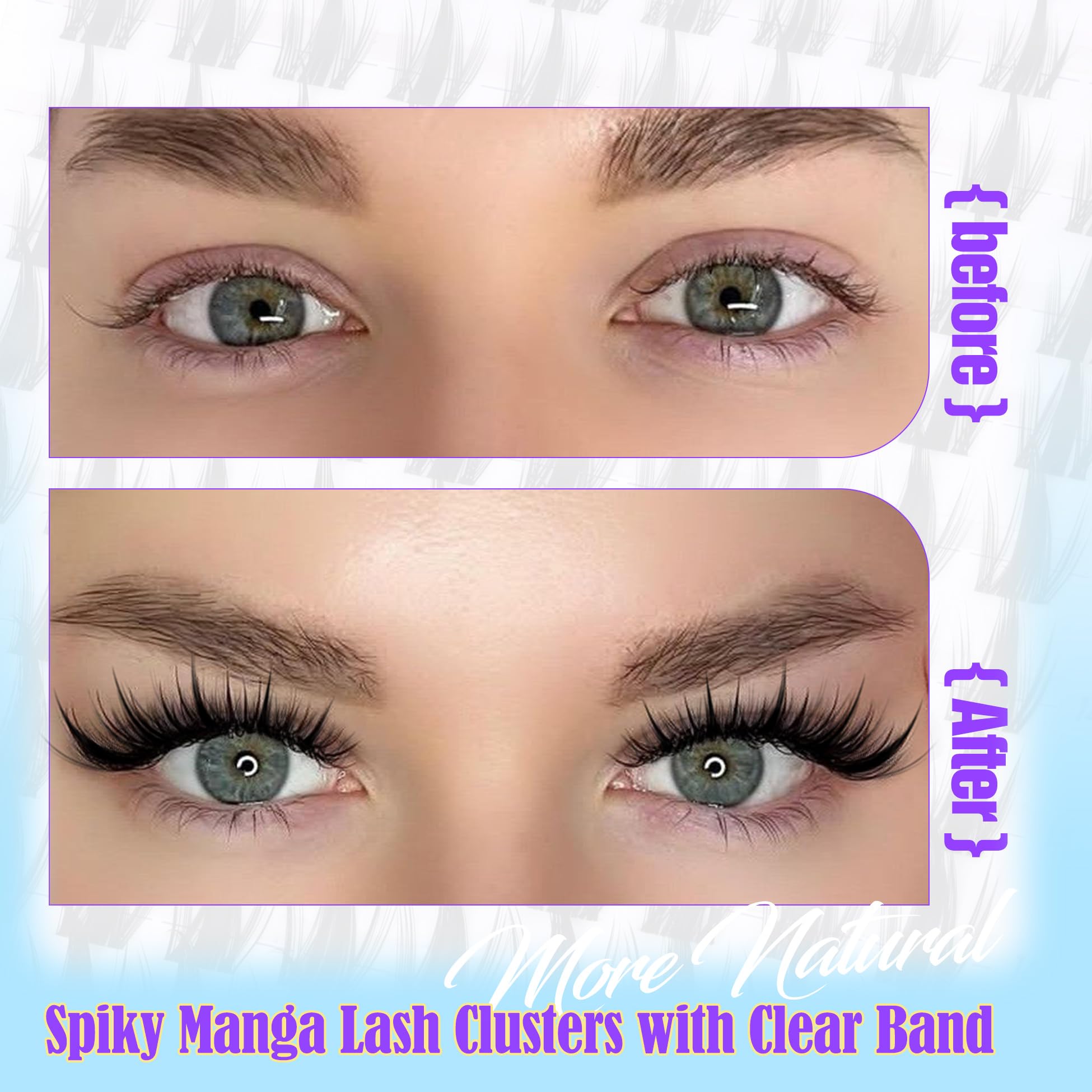 YDAGKH durable, reusable lash clusters suitable for multiple wears and looks.