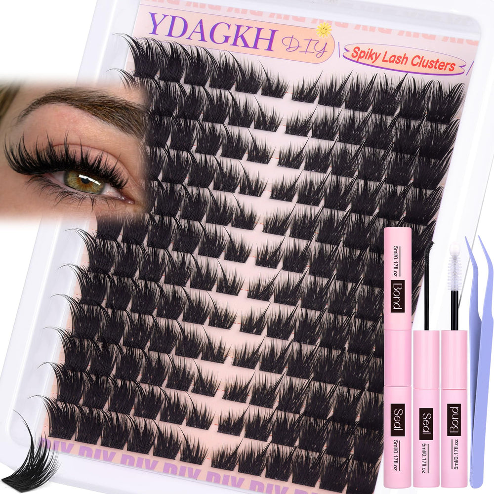 YDAGKH Fairy Lash Clusters Kit closeup showcasing delicate flutter for daily dreamy lashes.