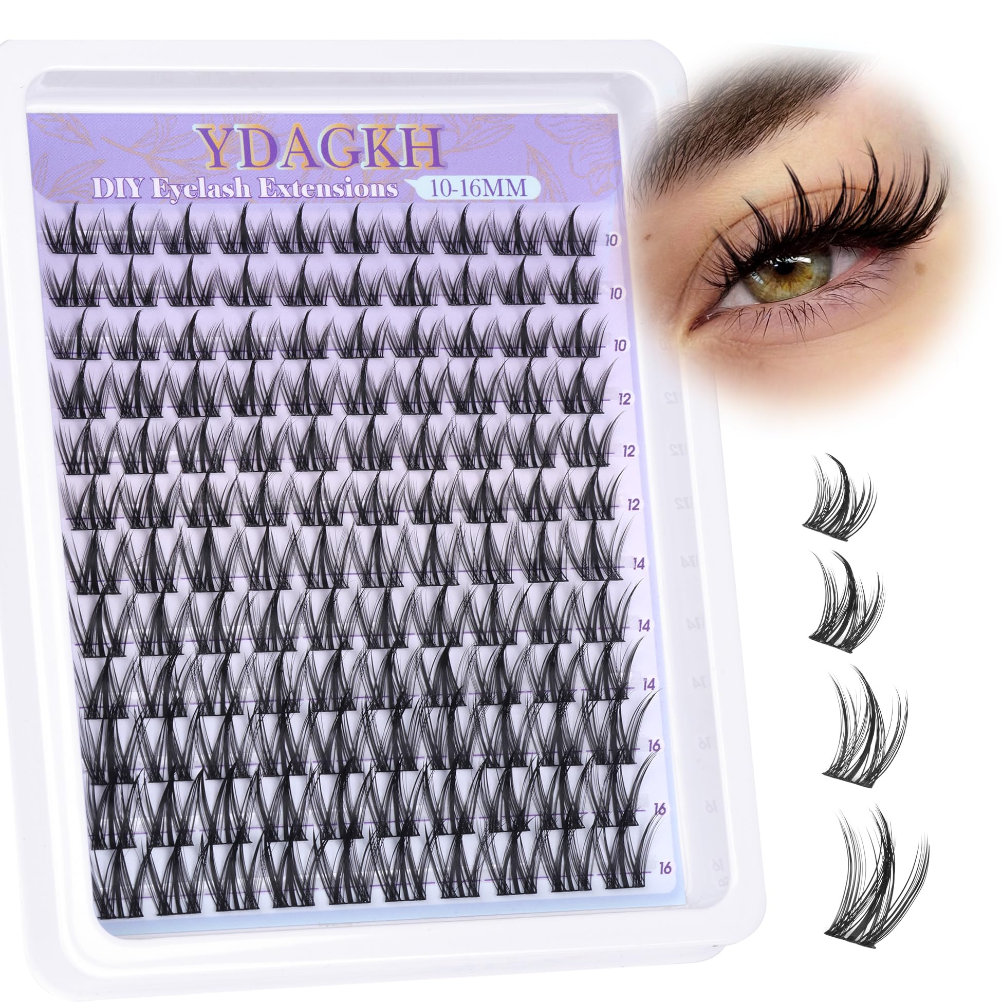 YDAGKH Lash Clusters cosplay look delivers bold doll-like eye impact.