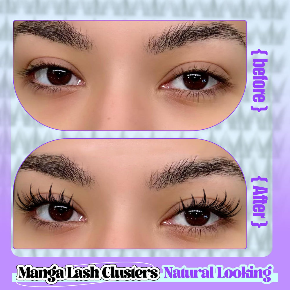 YDAGKH Lash Clusters DIY-application steps enable easy at-home styling.