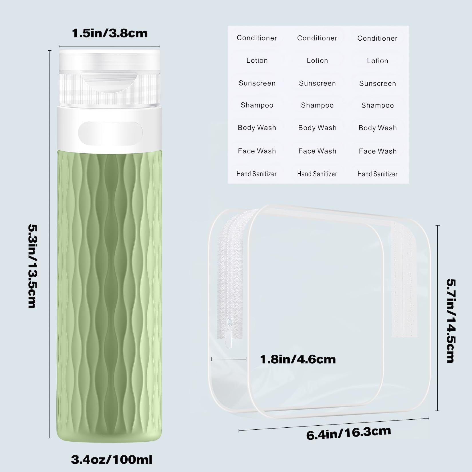 YEALIFE food-grade silicone bottles are soft, squeezable, and reusable.