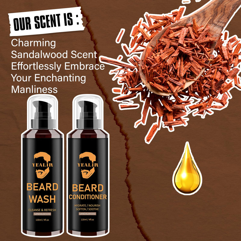 YEALIR beard routine gift-pack display suggests a versatile gifting option.