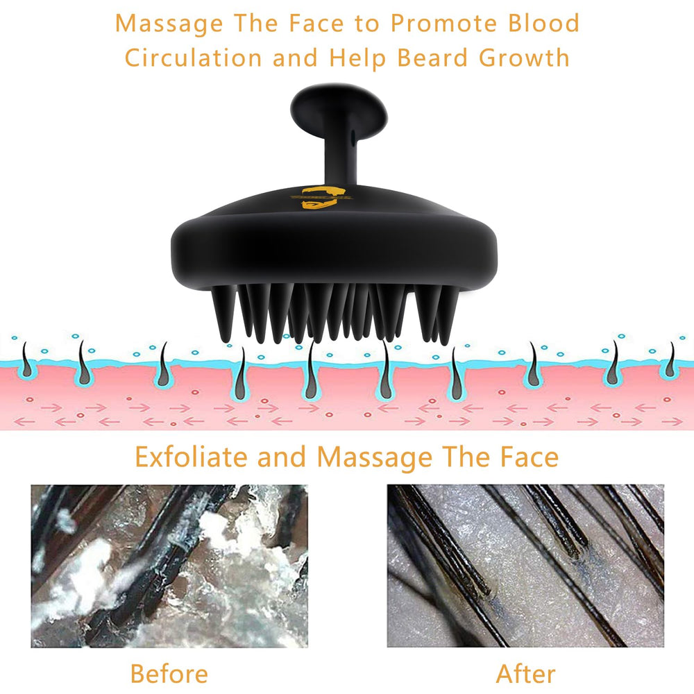 YEALIR Hydrated skin under beard emphasizes relief from dryness