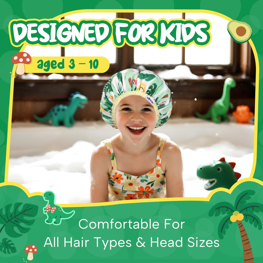 Years calm memory cotton cap keeps water out and kids comfortable in bath time