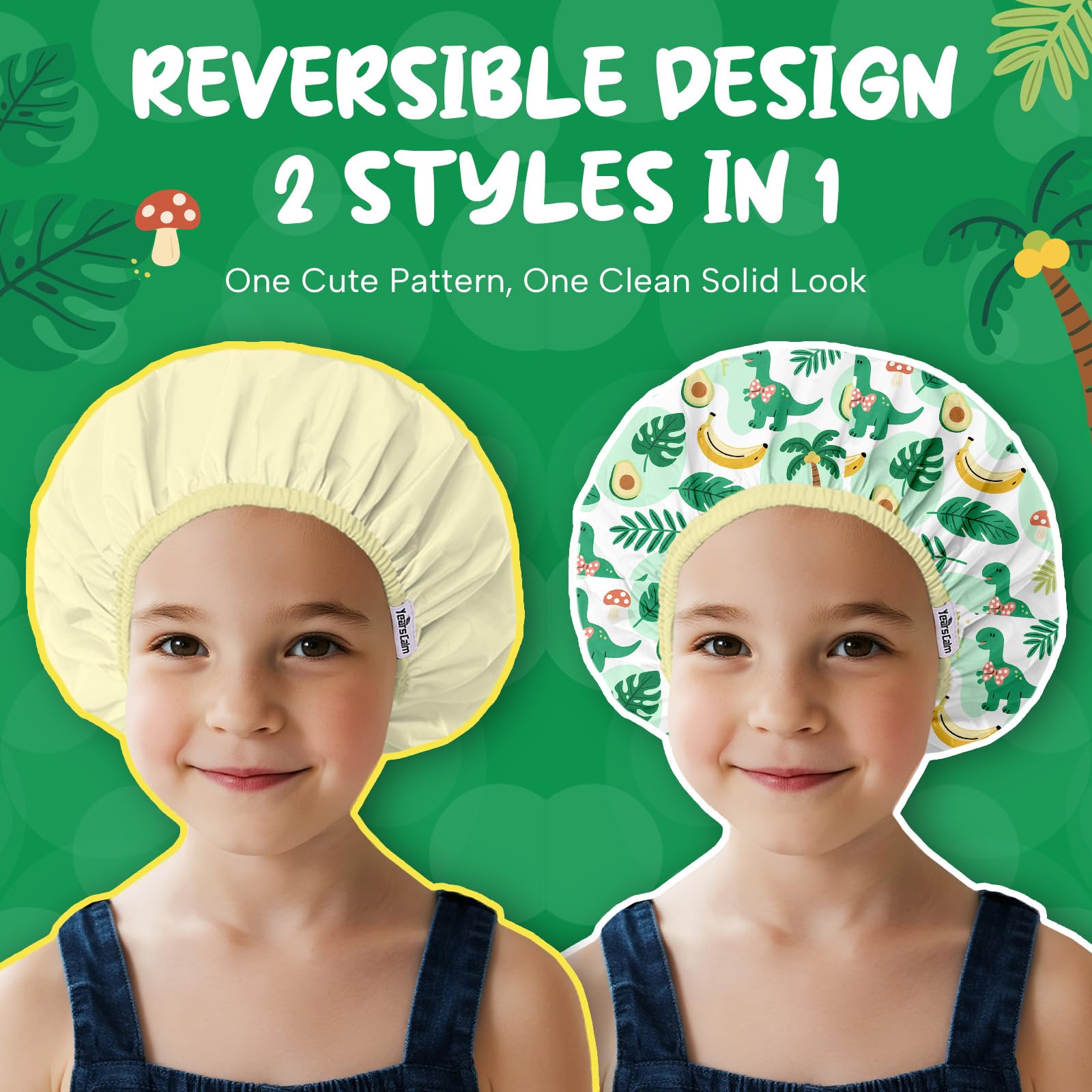 Years calm reversible design cap shows solid color on reverse side for two looks
