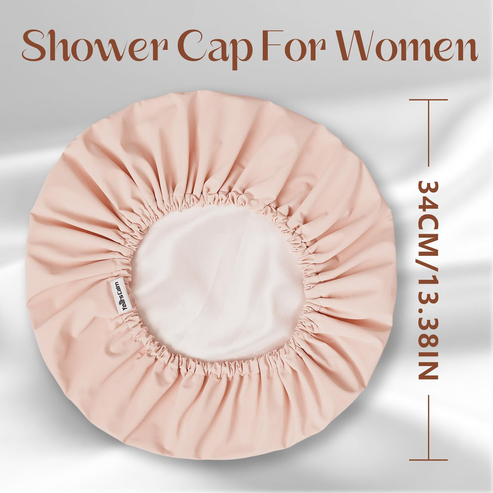 Years Calm shower cap fold-flat design fits luggage and gym bags