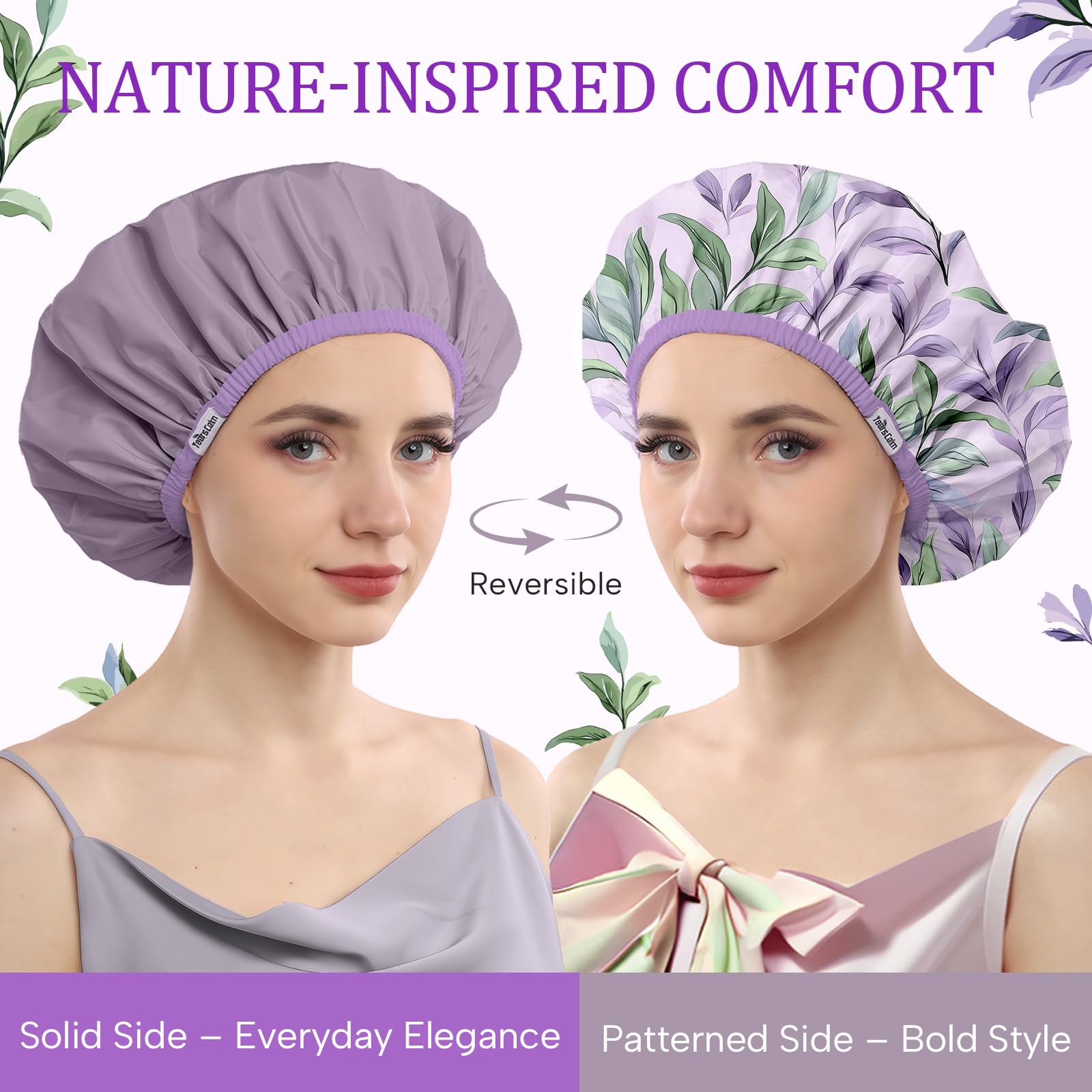 Years calm travel-foldable shower cap packed for travel