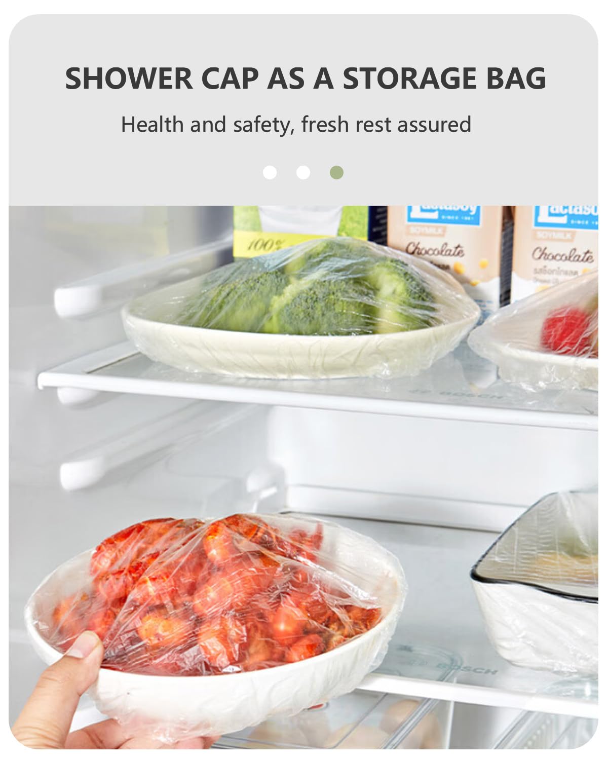 Years calm waterproof cap demonstrates waterproof and dustproof properties essential for messy dyeing tasks