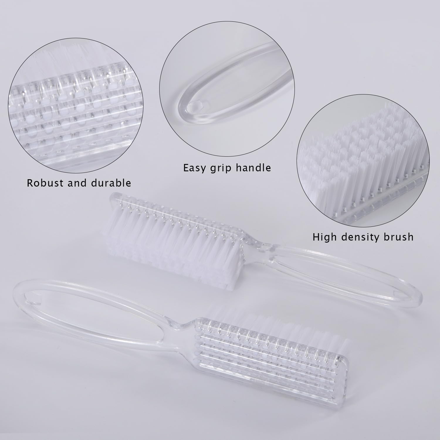 Yebeauty nylon bristles offer moderate hardness for dirt removal
