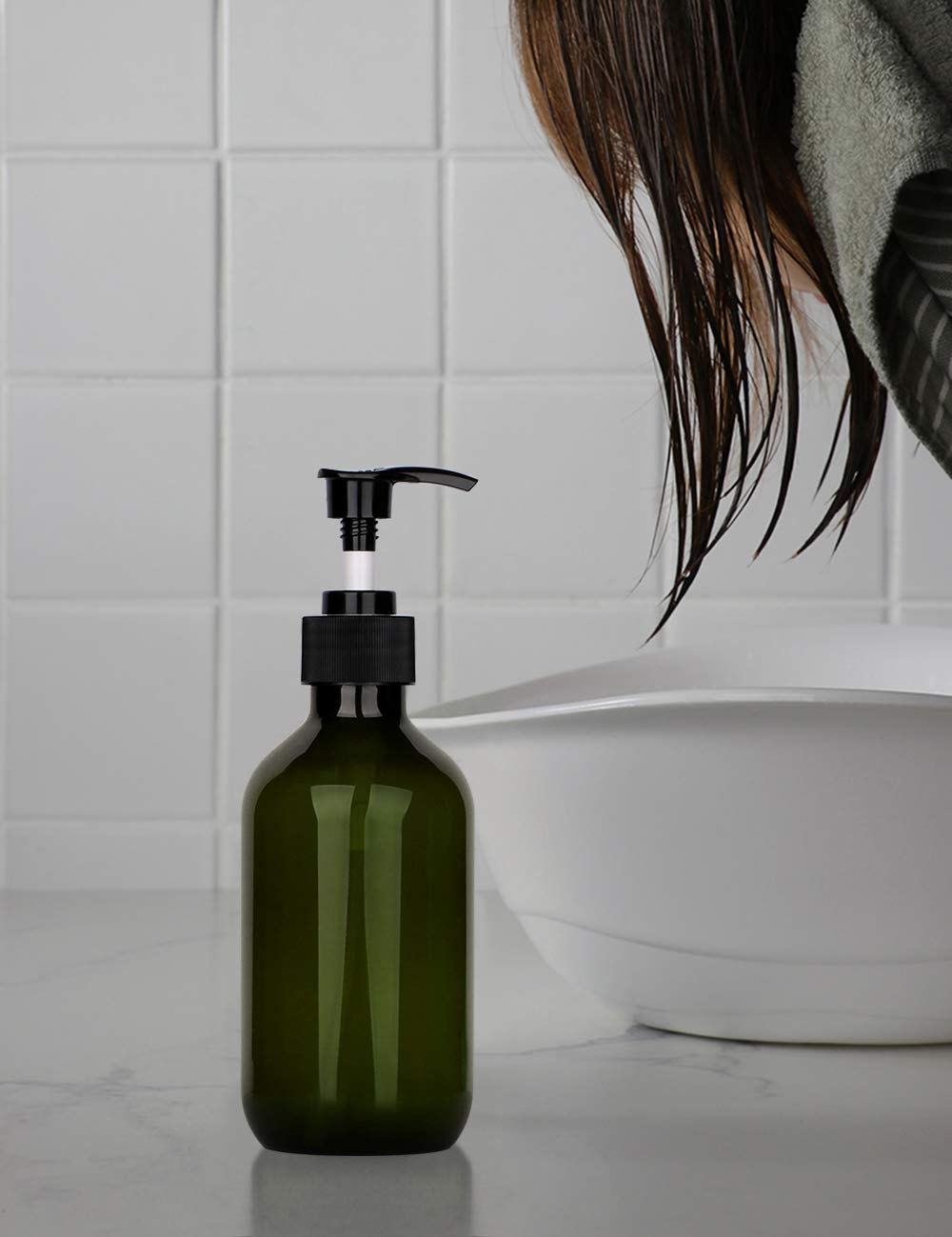 Yebeauty green 10oz kitchen bath placement fits vanity and sink spaces.