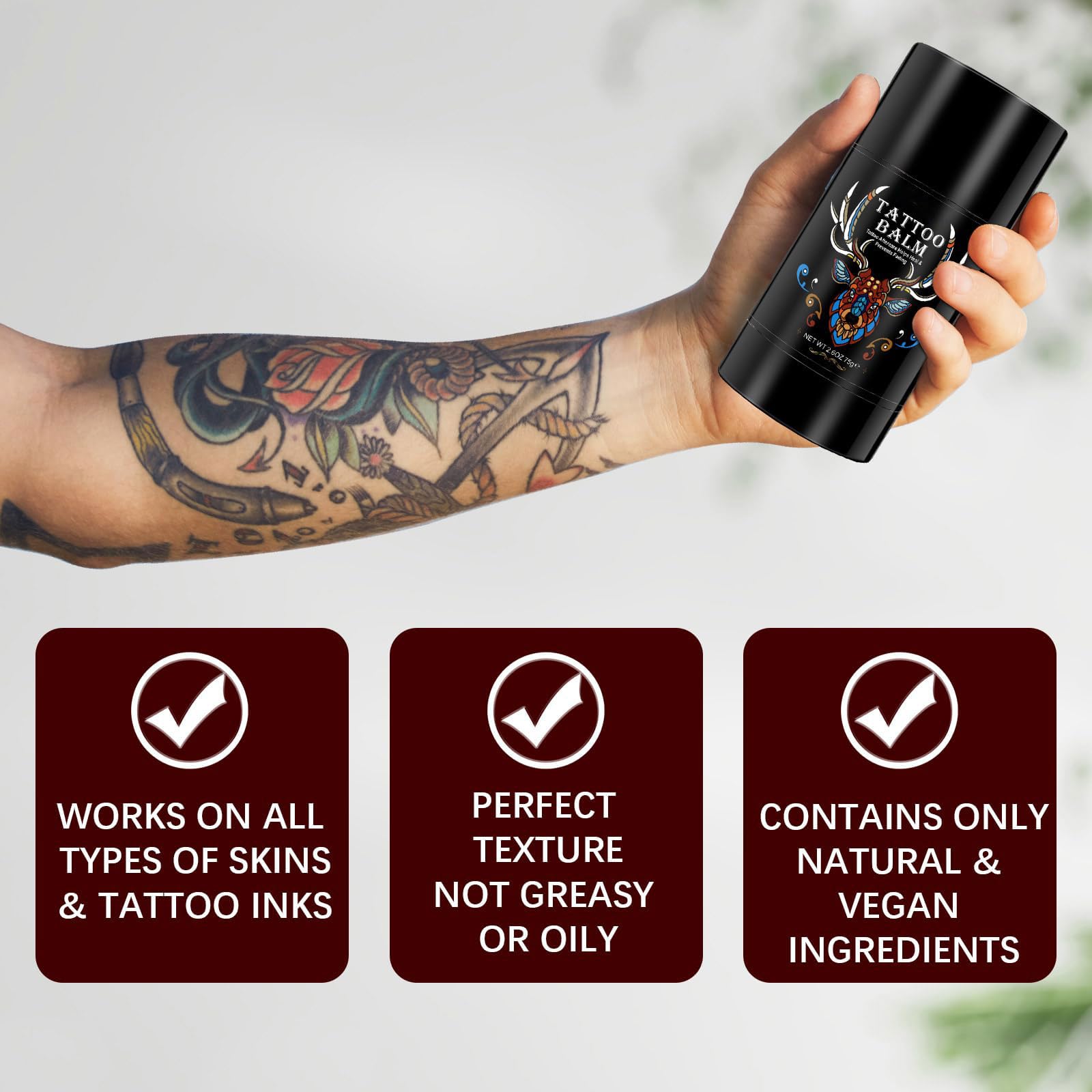 Yecuce balm brightening older tattoos for vibrant color appearance