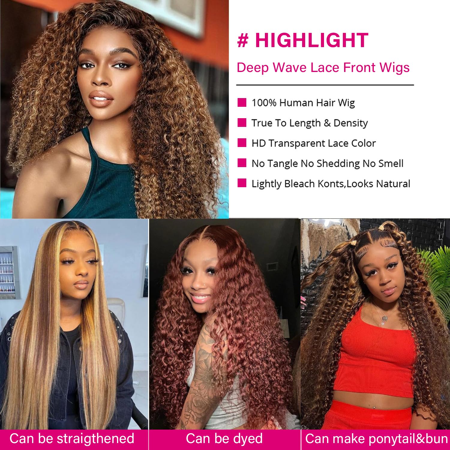 Yeeaak deep wave texture closeup highlights soft curls