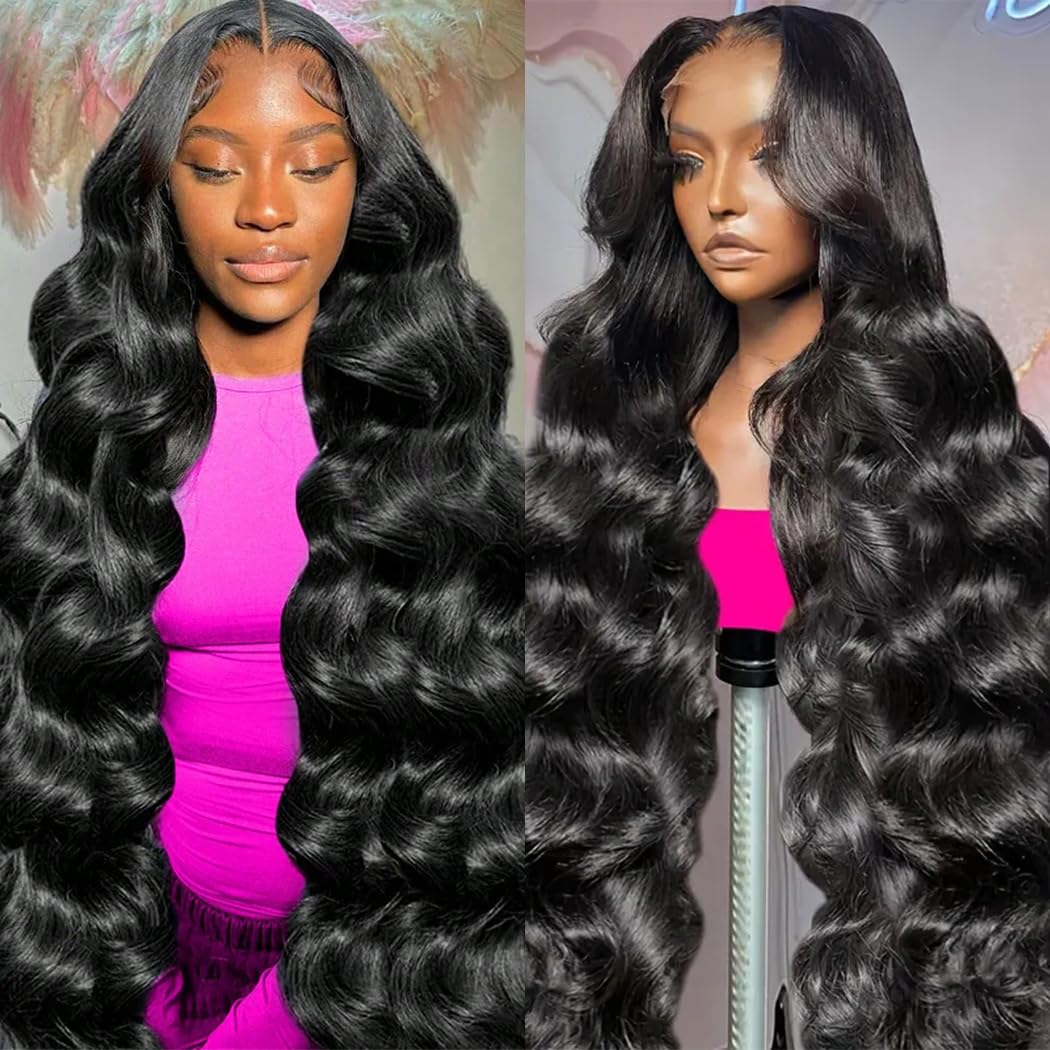 Yeelice Hair 30in 13x6 lace-front wig body wave closeup showing natural shine for everyday styling.