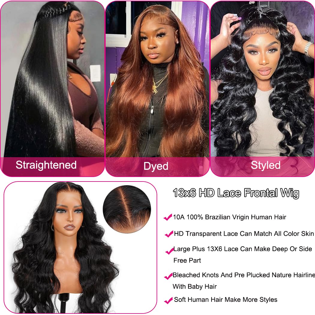 Yeelice Hair body wave length showcase emphasizes dramatic length and styling versatility.